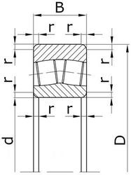 Подшипник 53512 (22212 CC W33) ZWA